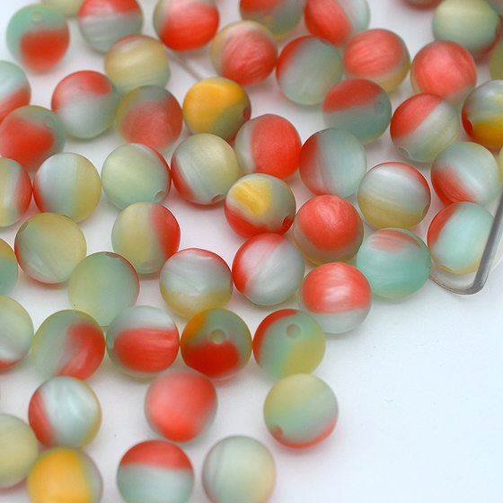 Magic Matte Oil Painting Frosted Resin Beaded Beaded Handmade DIY Beaded Bracelet Necklace Accessories Material