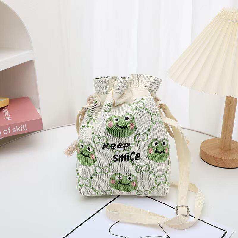 Damen Umhängetasche Mit Cartoon Mustern Gestrickte Handytasche_voghion.com