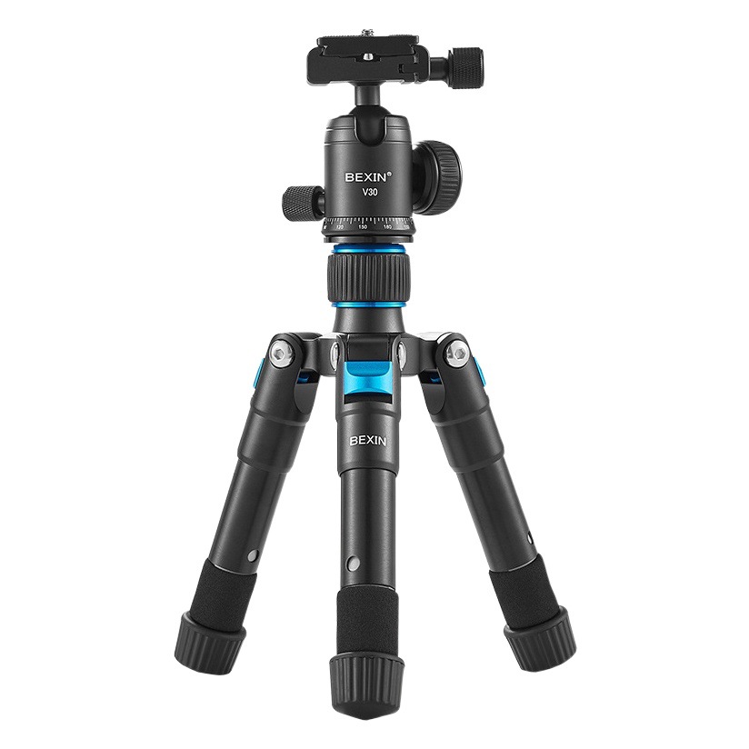 Beixin SLR cámara de aleación de aluminio mini trípode autofoto vivo trípode portátil soporte de escritorio