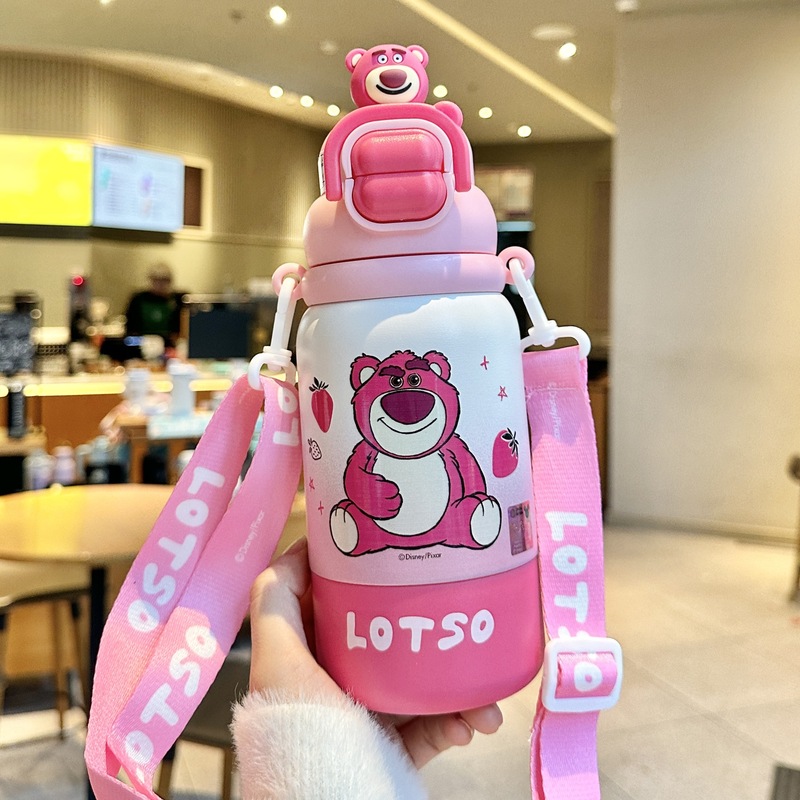 史迪奇保温杯儿童女孩吸管水杯上学专用2025新款可爱学生双饮杯子|undefined