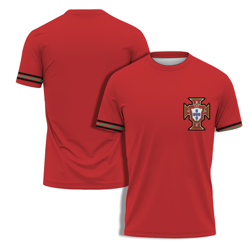 Jersey de verano 2024 nuevo cuello redondo camiseta impresa en 3D manga corta ropa deportiva para hombres nuevos fabricantess lote