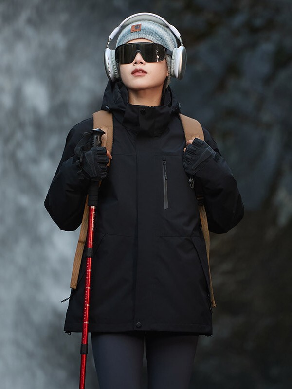 山系秋冬季户外黄色三合一冲锋衣男女款防泼水企业登山服外套定制|undefined