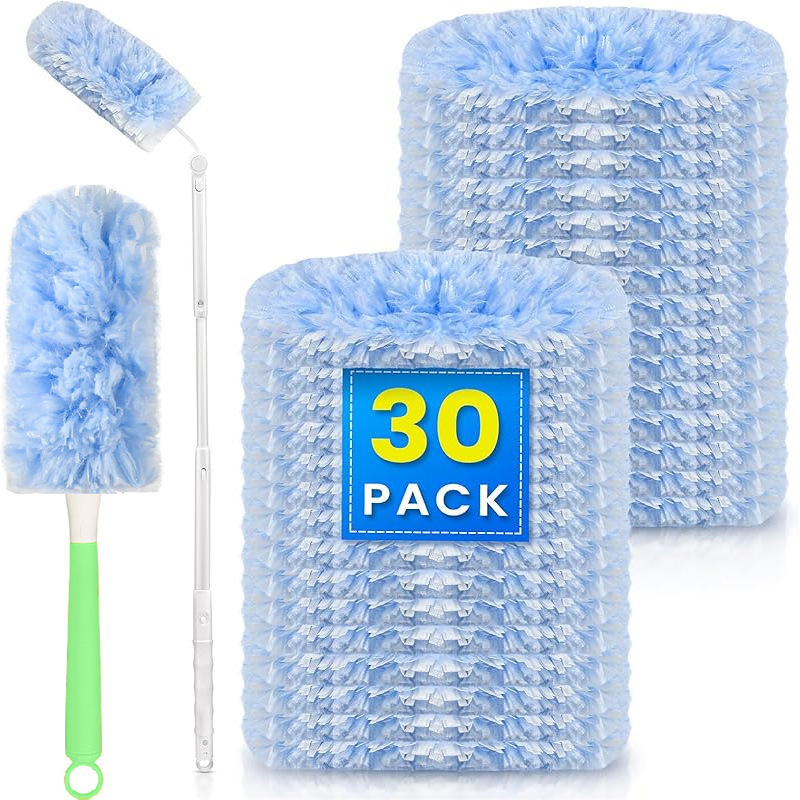 Cross-border double-sided blue-purple disposable electrostatic dust duster adsorption non-dust household car dust duster Cross-border double-sided blue-purple disposable electrostatic dust duster adsorption non-dust household car dust duster