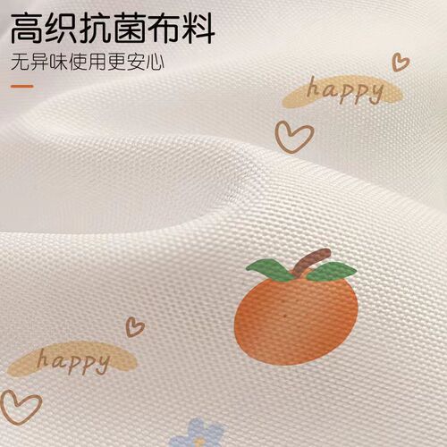 Bathroom warm and thickened polyester waterproof cloth shower curtain cartoon bath curtain dry and wet separation