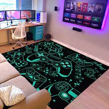 新款跨境游戏机地毯家用电玩手柄游戏房地毯卧室满铺地毯
