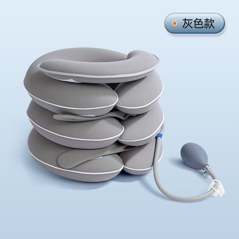 颈椎牵引器脖子拉伸器脖套拉伸缓解颈椎疲劳充气牵引器|undefined