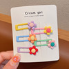 Children's cute hairgrip, small hairpins, hair accessory, no hair damage