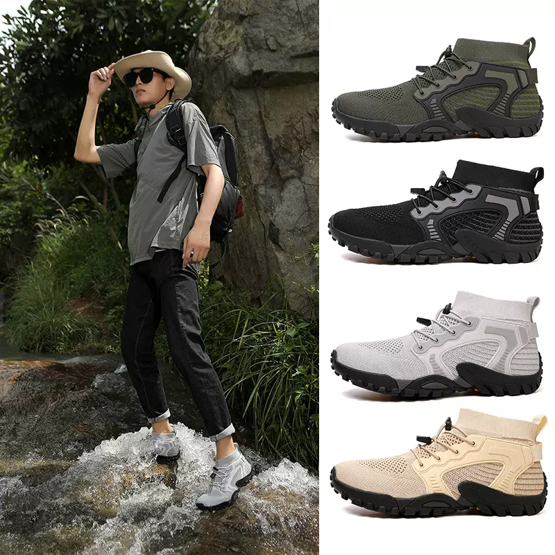 跨境新款赤足徒步登山鞋情侣户外溯溪鞋舒适透气五指鞋速干涉水鞋