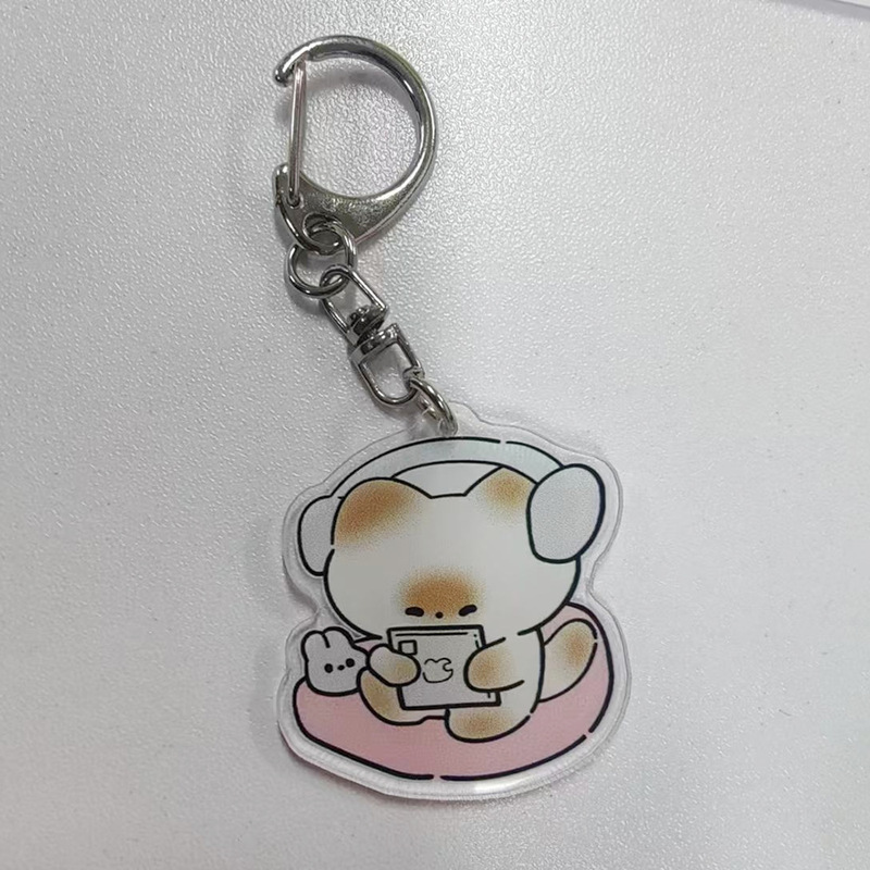 メーカー卸売りの爆発的なアクリルストラップ日系アニメかわいい筆袋バッグ小ストラップ学生のキーホルダー飾り|undefined