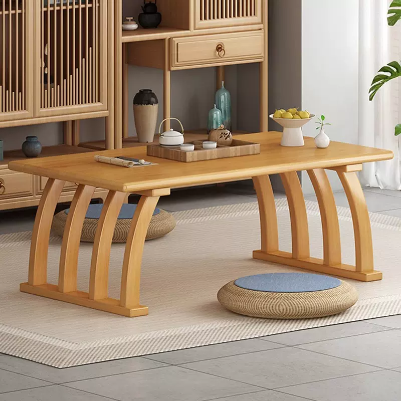 矮桌学习桌炕桌坐地茶桌阳台实木卧室榻榻米用小茶几茶台飘窗小桌