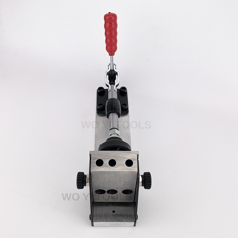 Nueva carpintería agujero oblicuo localizador agujero perforación agujero oblicuo máquina bolsillo agujero plantilla endurecido WYF Wo lado