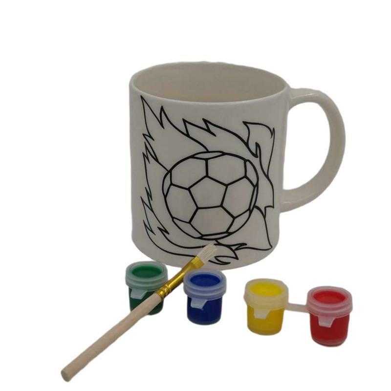 Seleccione estrictamente pincel de cerámica para rellenar pinturas de Navidad graffiti tazas de agua de temperatura media pintadas DIY tazas de vidrio