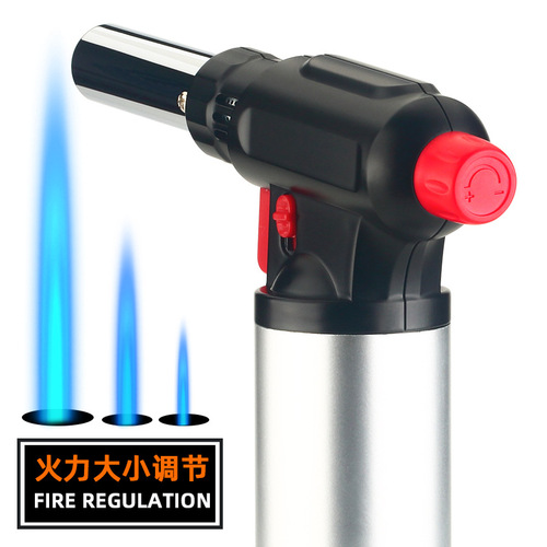 HL8002 high fire power direct blue flame flame gun metal welding gun lighter outdoor barbecue high temperature igniter