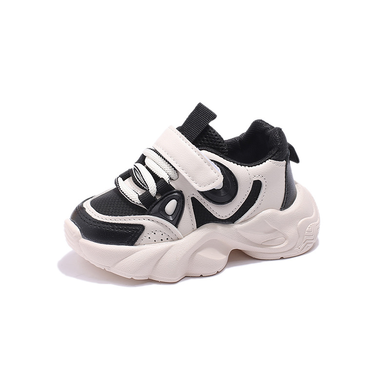 Zapatillas deportivas casuales de otoño 2026 para niños, modelo Panda, para niños y niñas, con suela suave y malla transpirable.
