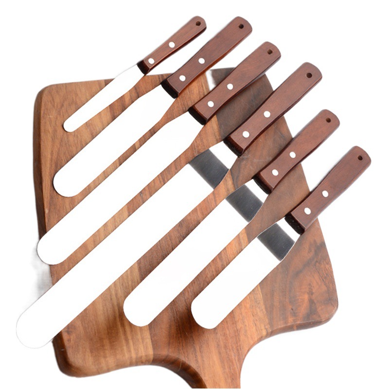 Decorating cake spatula cream scraper spatula demoulding knife baking tool household baking scraper stainless steel