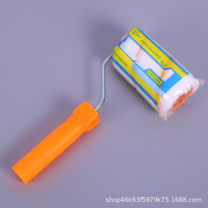 Cepillo de rodillo Cepillo de 6 pulgadas Pintura de látex Pintura de lana media y corta para pintura de reparación Cepillo de rodillo en stock