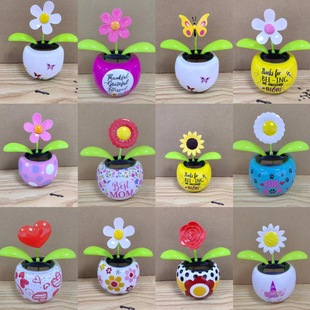 Factory Direct Supply Cross-border Solar Apple Flower Painted Car Interior Decoration Creative Gift Home Decoration Doll