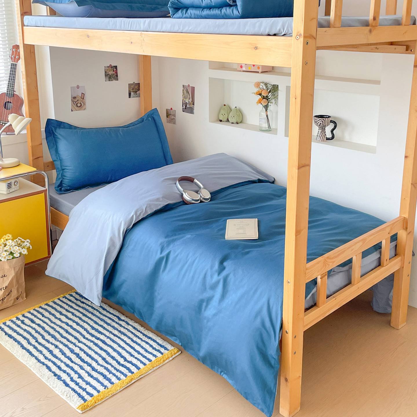 Dormitory Pure Cotton Six-Piece Set 2025 New College Student Bedding Bed Sheetss, Quilt Covers and Bedding Complete Set