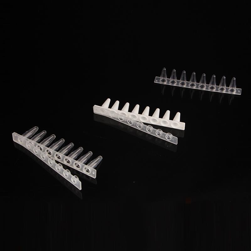 PCR Eighth tube 0.1ml0.2ml Fluorescence quantitative 8 12 Connecting pipe Calandria Twelve White porcelain transparent