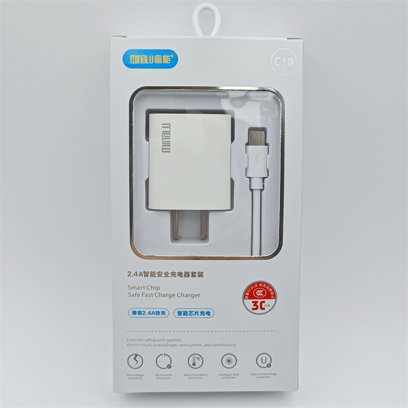 C18 tipo c conjunto (cabeza + cable typec)