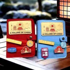 ベルクロフェルトチェックインスタンプブックカスタムルーズリーフフェルトトラベルチェックインスタンプシールセットスタンプブックカスタムメイド