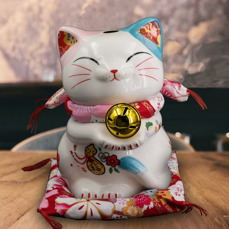 블루 파우더 행운의 고양이