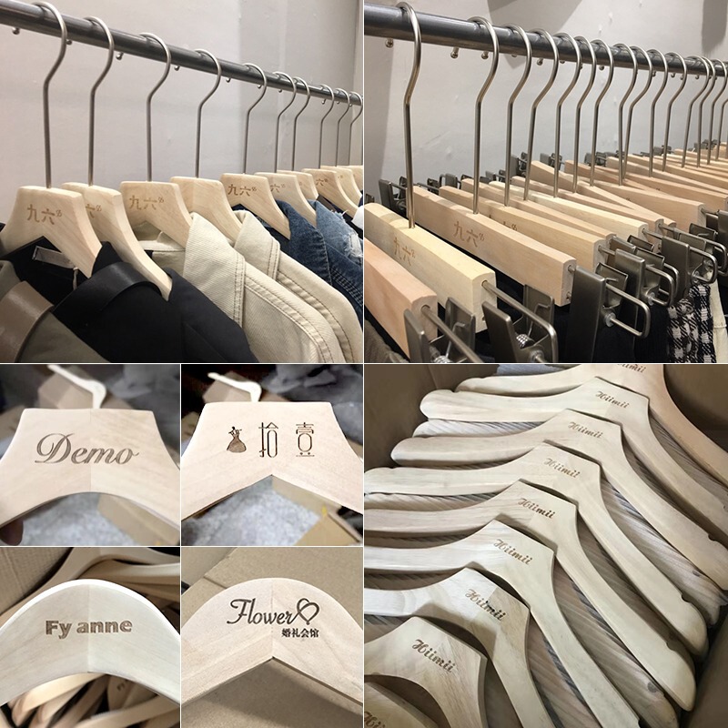 衣類ハンガー、植毛木製ハンガー、滑り止め、家庭用、衣料品店、衣類ハンガー、ズボンハンガー、卸売、衣類ハンガー、植毛、厚手|undefined