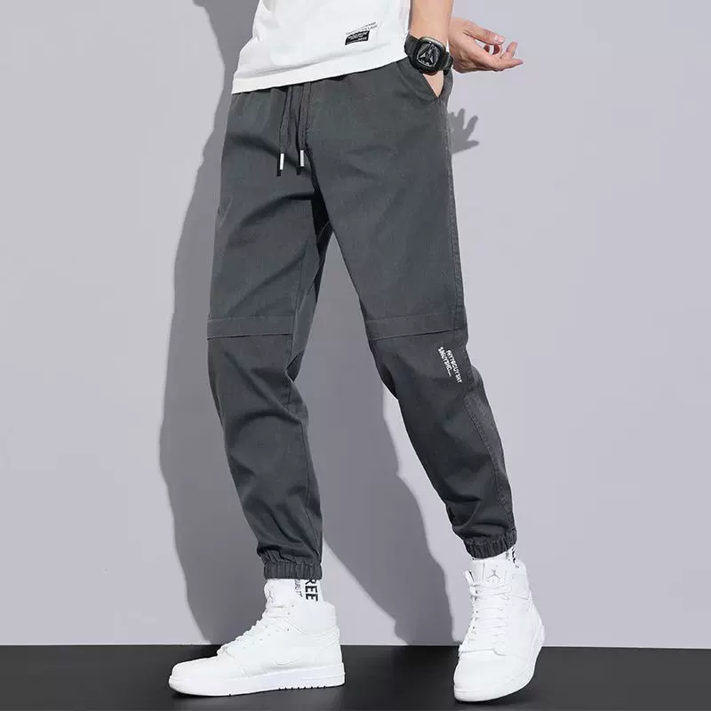 Мужские трендовые тонкие брюки, oversize, корейский стиль