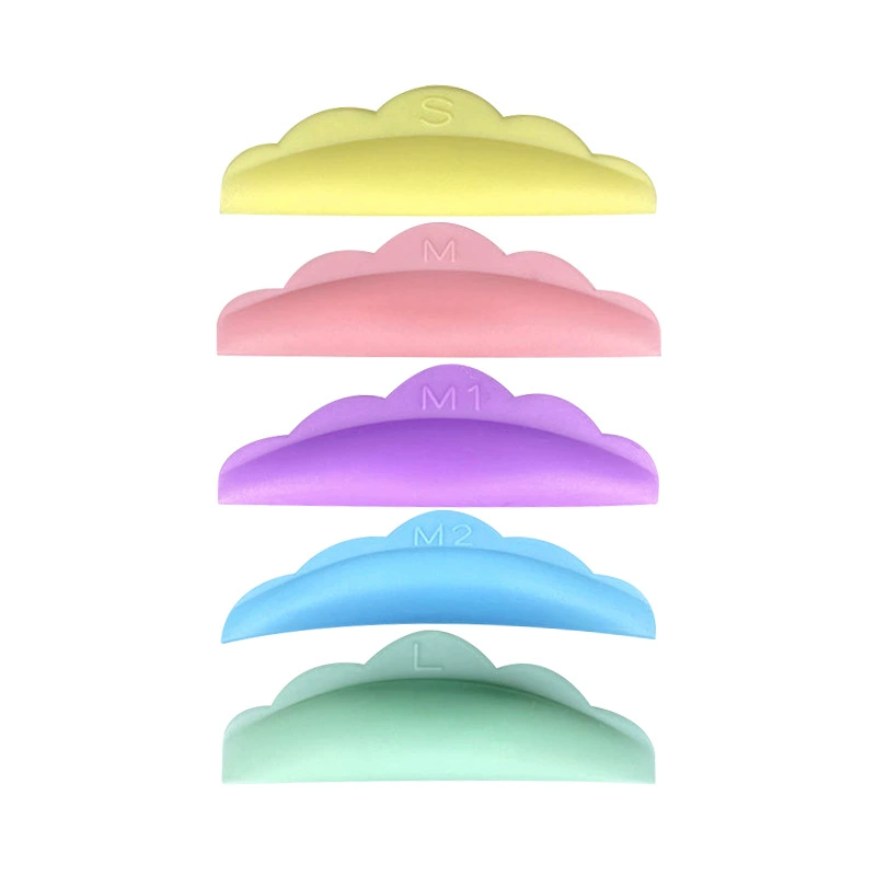 (Cross-border trading), silicone rainbow pad for eyelashes, 5 pair