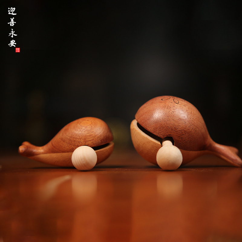 迎善永安佛具木鱼实木大小号木雕刻手工艺家居佛堂小摆件厂家直销