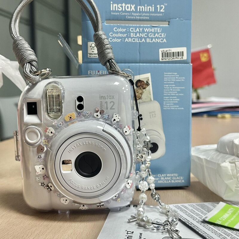 Instax Crystal Shell Polaroid Hard Shell Camera Protective Shell Shell Chain Trendy