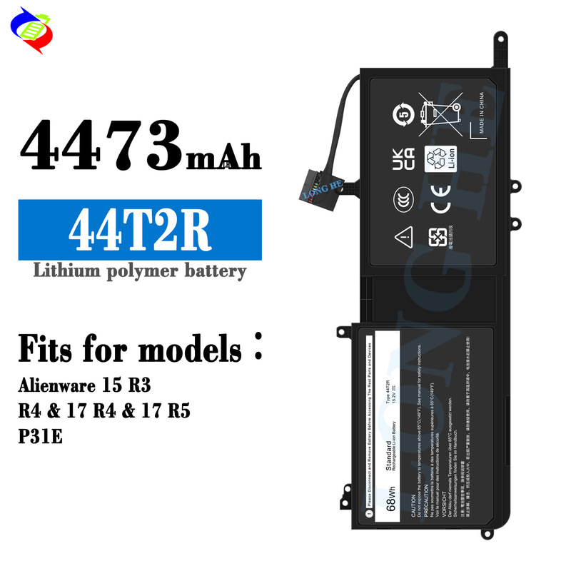 Suitable for Dell 44T2R Laptop Battery Alienware 15 R3 R4 17 R4 17 R5 P31E