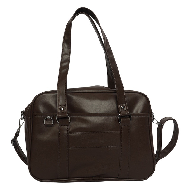 Japonés estilo de la Universidad JK uniforme bolsa de LA PU bolso de las mujeres bolso de crossbody estudiante clase bolsa de Cercanías de color sólido bolsa de hombro