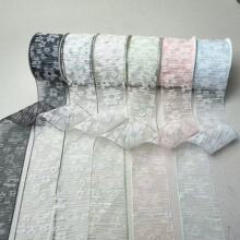 韩式高级双色提花雪纱带手工DIY蝴蝶结发饰鞋花礼品鲜花包装织带