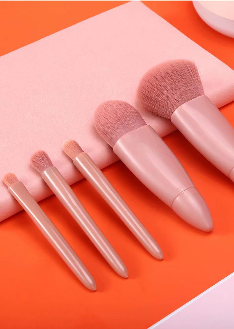 Simple Style Pink Artificial Fiber Plastic Plastic Handgrip Makeup Tool Sets 1 Set display picture 2