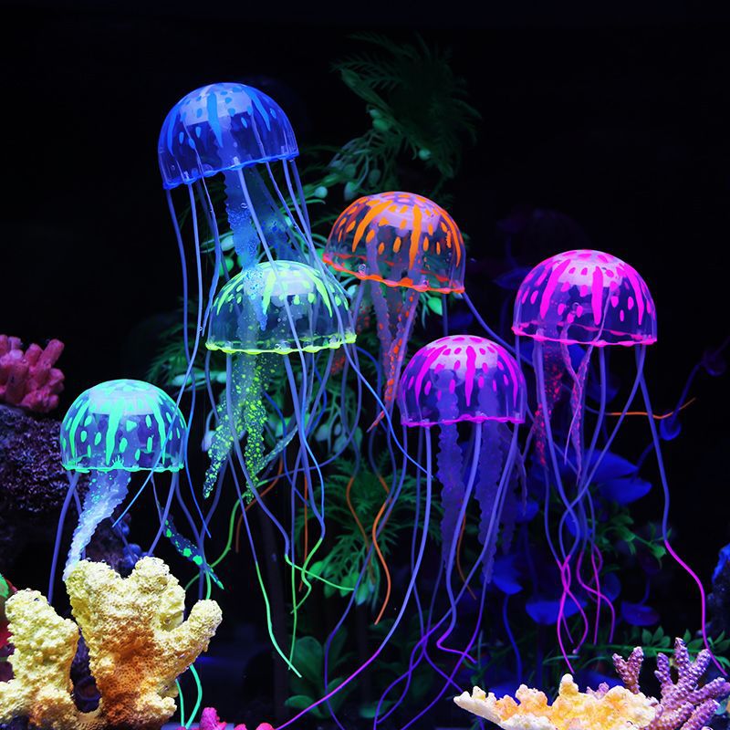 Fish tank landscaping decoration simulation jellyfish ornaments…