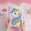 Cartoon plush laptop for elementary school students, cute book, unicorn, Birthday gift