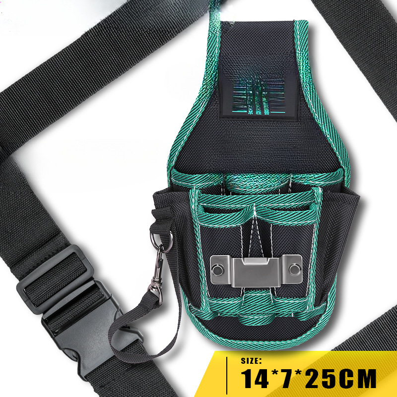Changshengke kit de herramientas lona multifunción electricista riñonera mantenimiento engrosado hardware bolsa de herramientas bolsa de electricista de madera pequeña