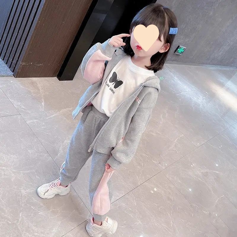 Set primavera-autunno 2023 New Net Red Abbigliamento per bambini Stile straniero per ragazze Sport e tempo libero Due_voghion.com