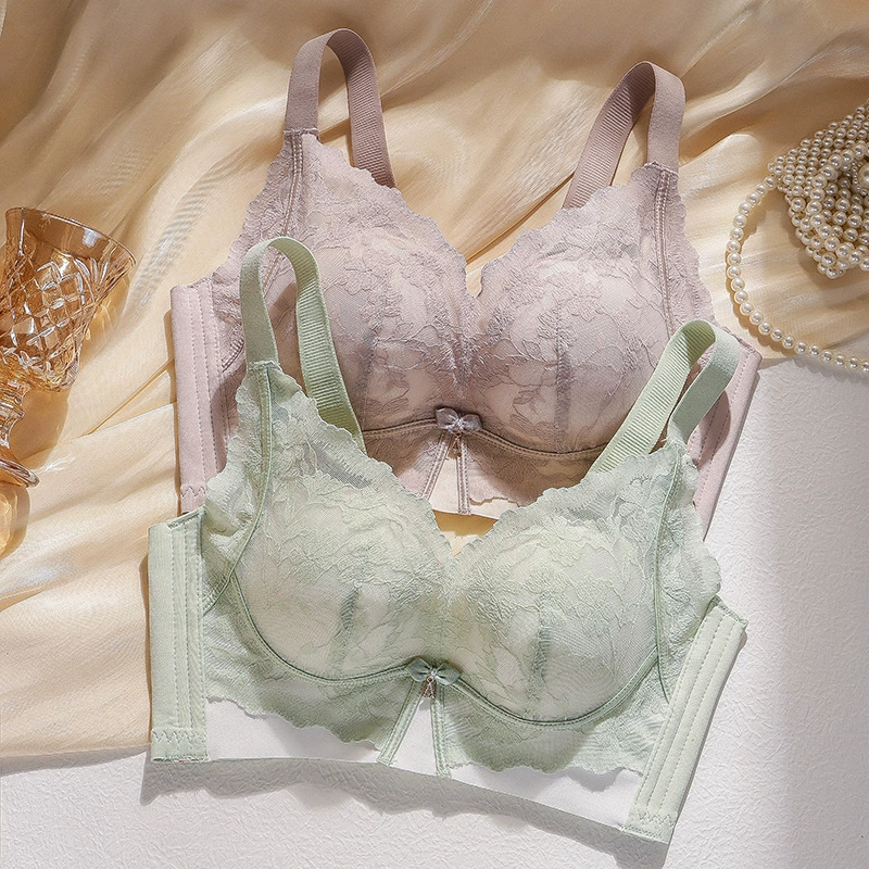 Wireless bra, push up bra, lace underwear