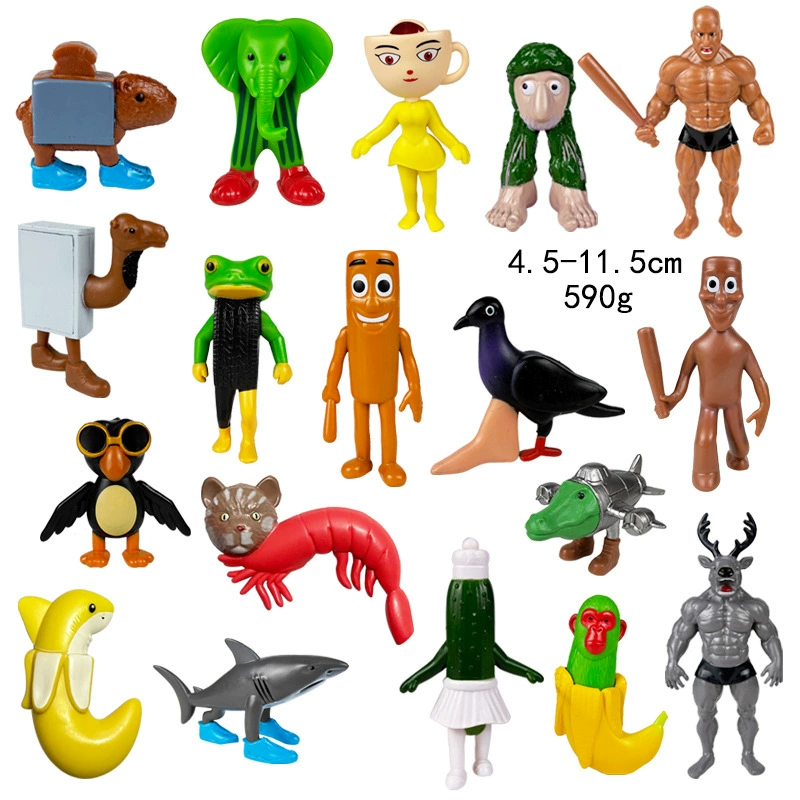 Фигура Шанхай Jing Tralala деревянная палочка-человек, assorted characters, пакет OPP, 0,4 кг