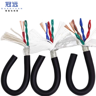 冠远双绞屏蔽高柔拖链线TRVVPS2/4/6/8芯485信号线伺服编码器电缆