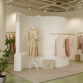 源头工厂风琴纸屏风隔断墙可折叠移动展会办公室服装店直播背景墙