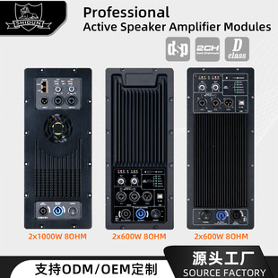 High-power DSP digital active band power amplifier module Class D two-channel 1000W performance full-frequency speaker equipment