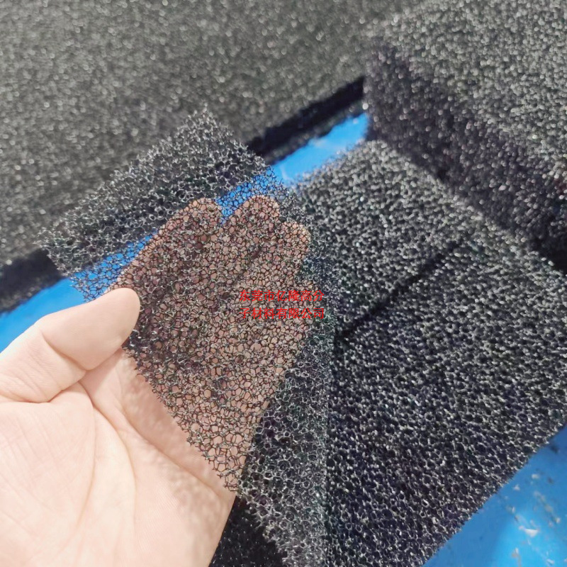 新能源充电桩散热防尘棉聚氨酯阻燃过滤棉滤网黑色透气阻尘海绵垫