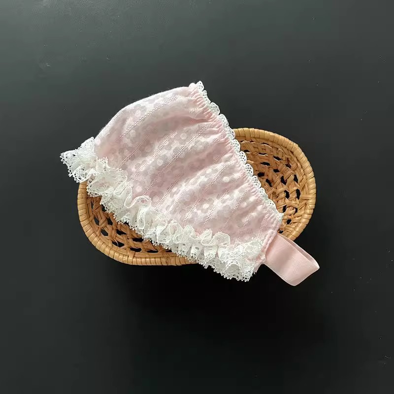婴儿卤囟门帽夏季宝宝胎帽宽发带透气0-3-6个月新生儿纯棉空顶帽