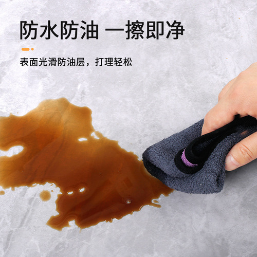 Kitchen oil-proof stickers, high temperature resistant aluminum foil bottom marble wallpaper, stove top waterproof self-adhesive wallpaper wholesale