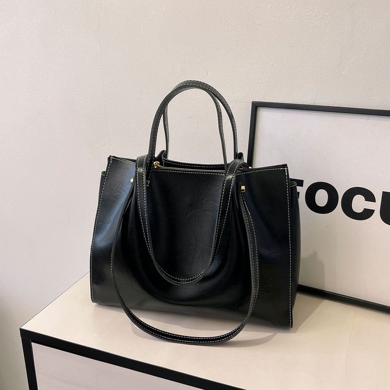 バッグ、多用途の女性用高級脇バッグ、2025年新作レトロ大容量トートバッグ、仕事用通勤バッグ|undefined