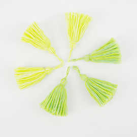 厂家直销混色线流苏小穗子 服装辅料配饰书签吊苏窗帘彩色棉吊穗