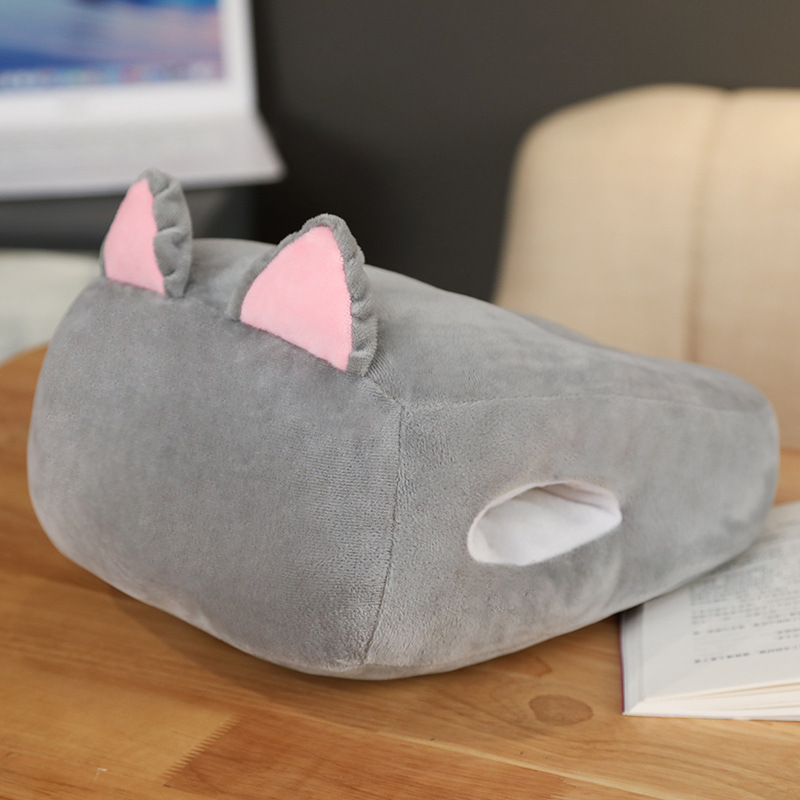 Almohada para Siesta de Oficina y Estudiantes de Felpa con Calentador de Manos